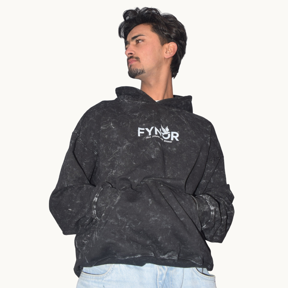 Acid Wash Oversized Hoodie