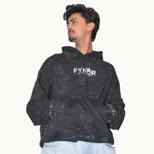 Acid Wash Oversized Hoodie