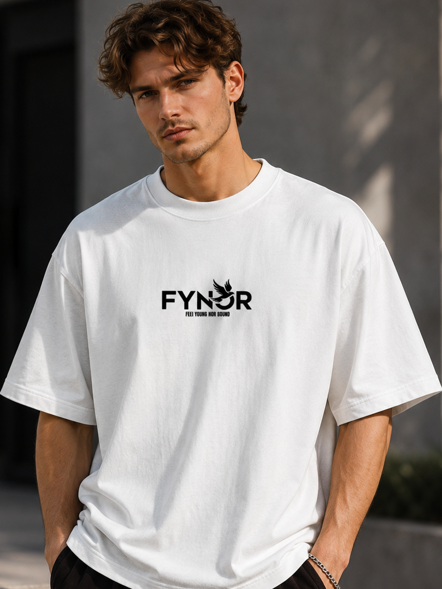 Urban White Oversized T-Shirt 210+GSM