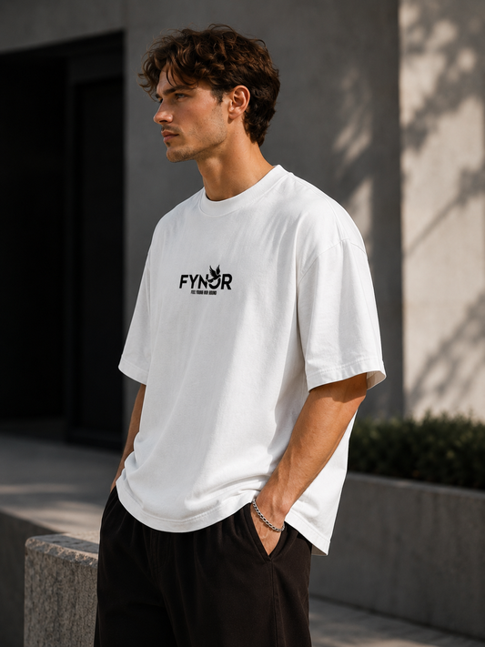 Urban White Oversized T-Shirt 210+GSM