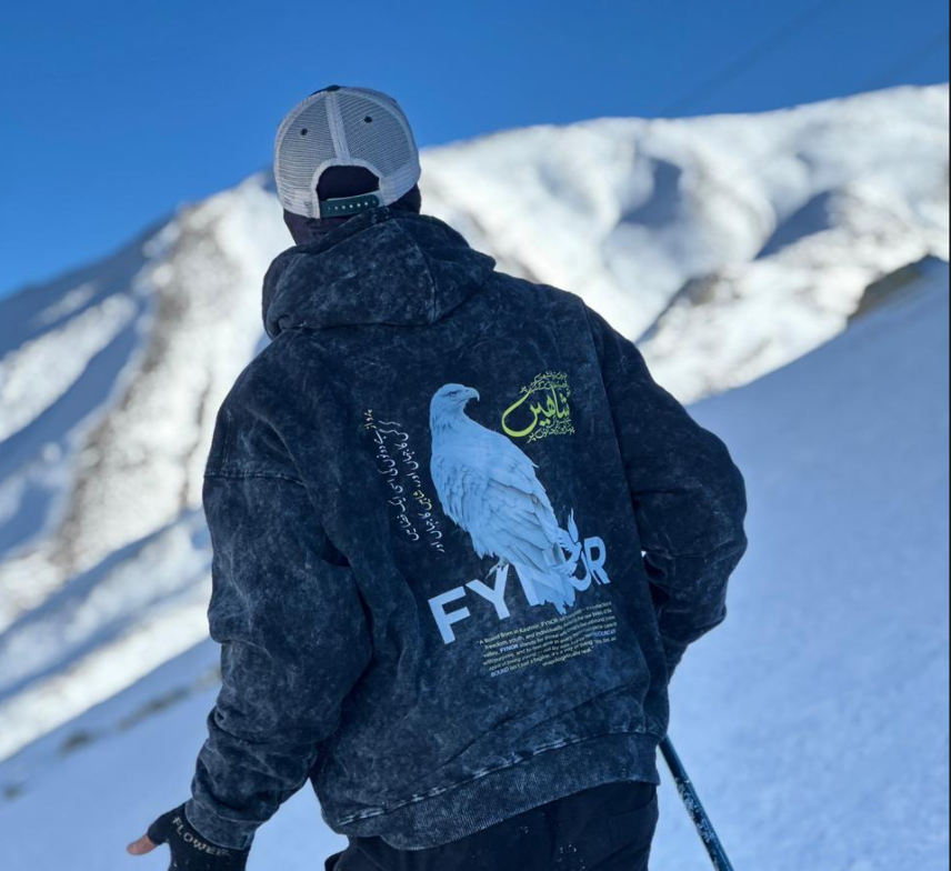 Acid Wash Oversized Hoodie