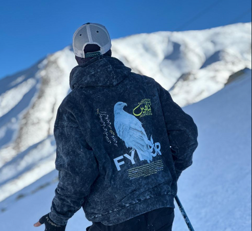 Acid Wash Oversized Hoodie